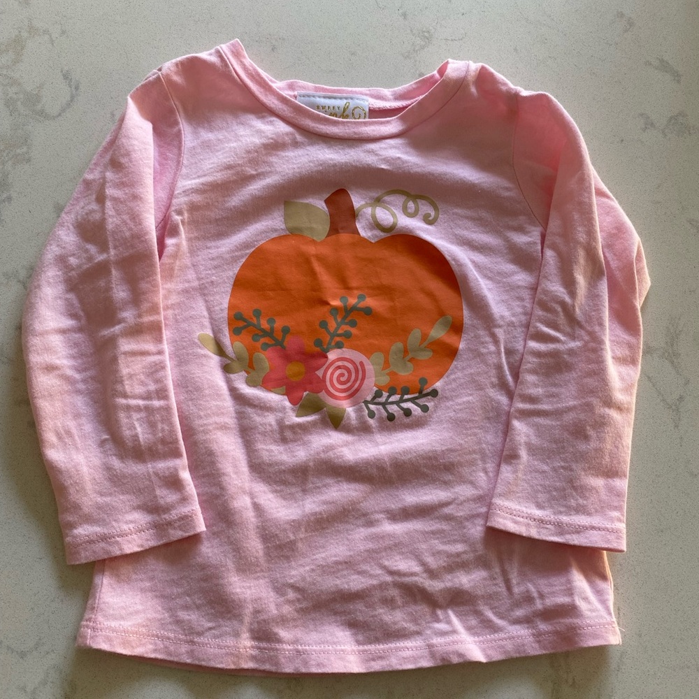 Sweet Wink Pumpkin Long-sleeve Top